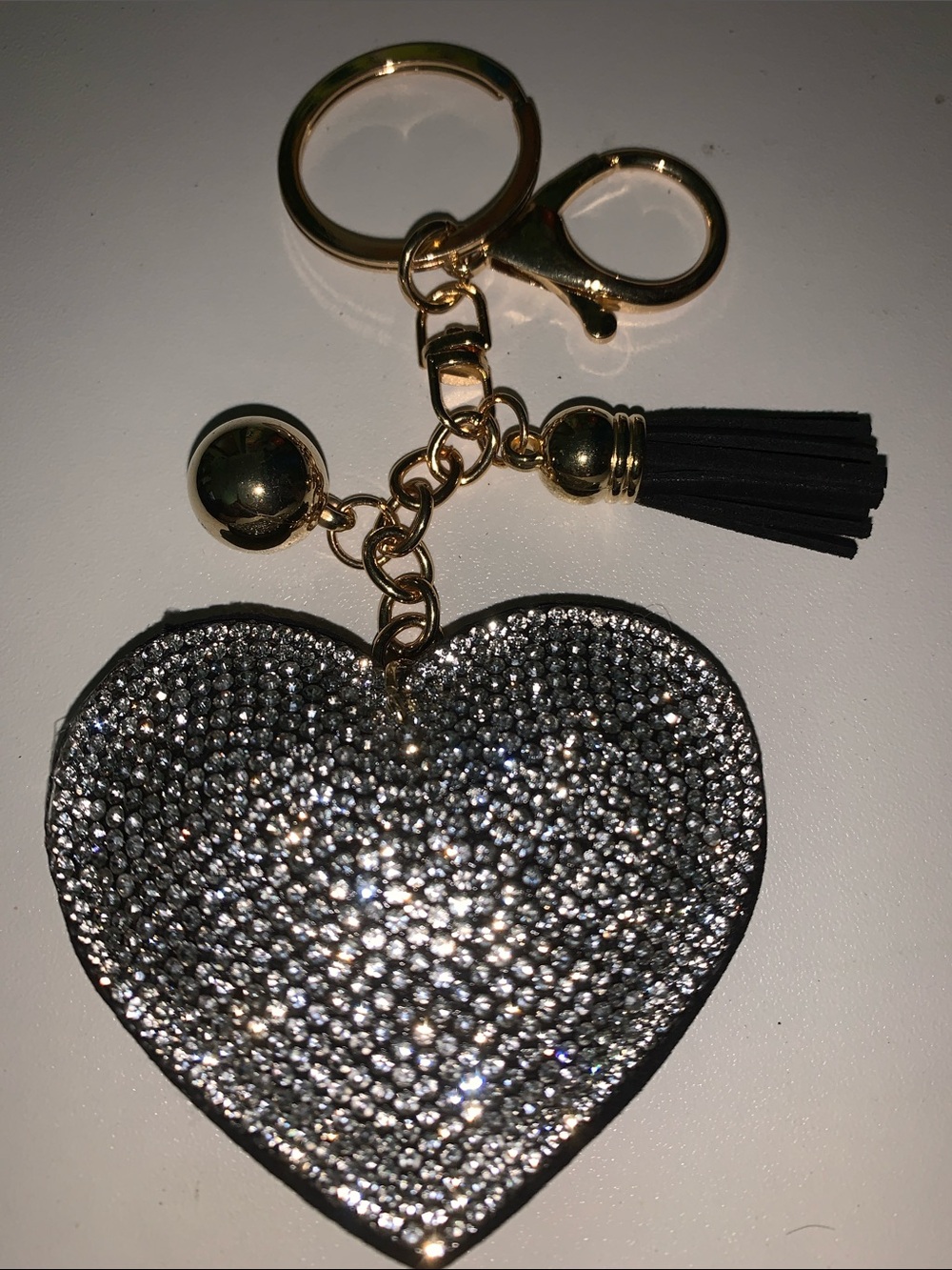 Heart purse/bag charm keychain